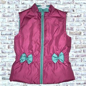 J. Khaki Pink Puffer Vest